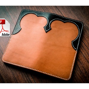 Patrón de billetera larga, plantilla de monedero en PDF, patrón de billetera de cuero para coser, monedero de mujer