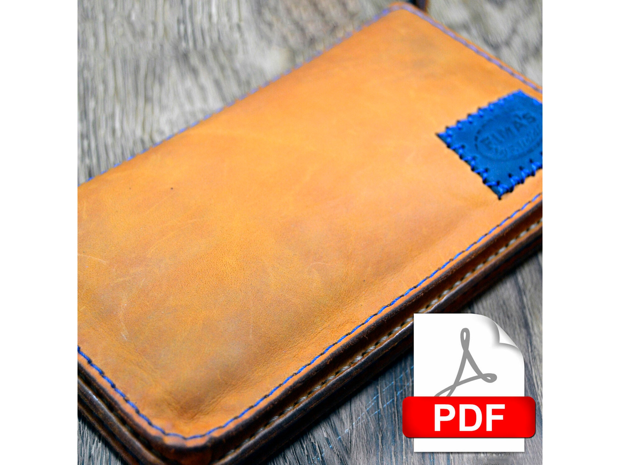 Zipper Wallet Men Sewing Pattern PDF Template Pouch Leather Wallet ...