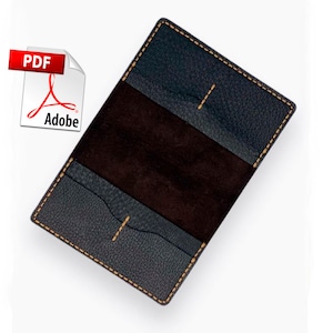 Passport Cover Leather For Women Men Pattern PDF Passport Cover Template Download Design Wallet