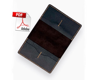 Passport Cover Leather For Women Men Pattern PDF Passport Cover Template Download Design Wallet