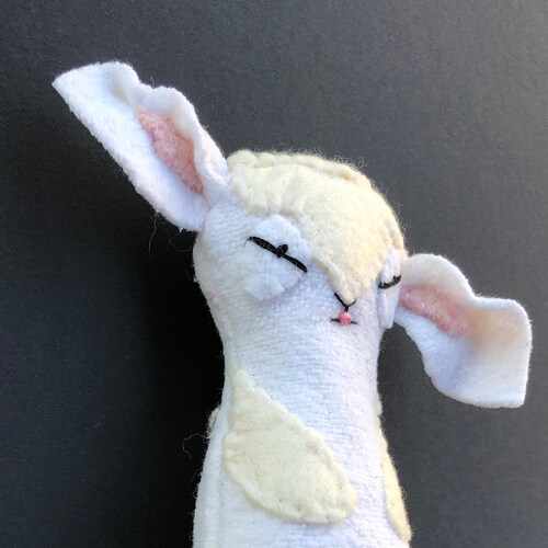 Handmade Ragdoll shops Vintage Cotton Bunting Lamb Doll