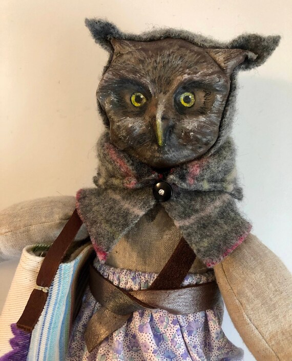 Reversible Topsy Turvy UpsideDown Best Friend Baby Brown Owl Doll and  Little Blonde with Braids handmade doll clothes and toys