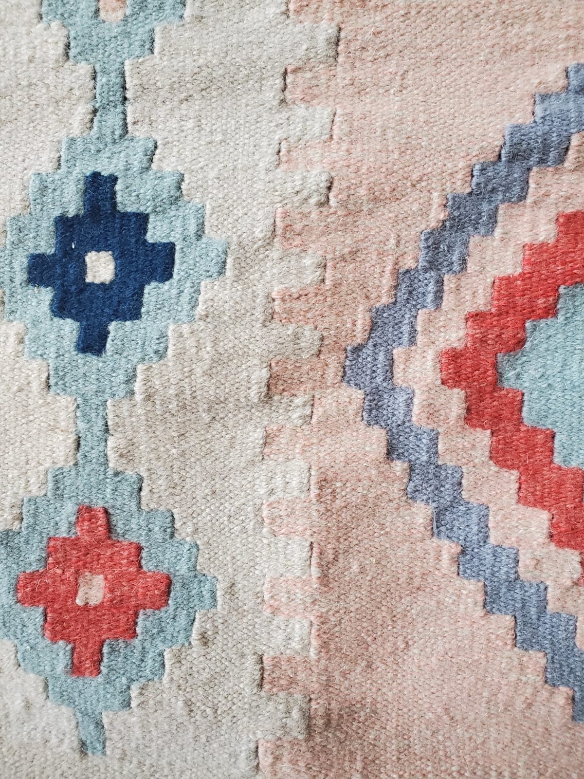 Cyan Pink Bohemian Handmade Kilim Rug Boho Kilim Rug Etsy