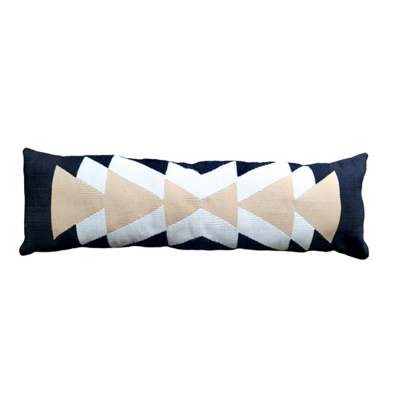 Extra Long Lumbar Pillow Oversized Lumbar Pillow Cover Throw Pillow Decorative Throw Pillows Modern Boho Pillow Black Pillow 48 Etsy Canada