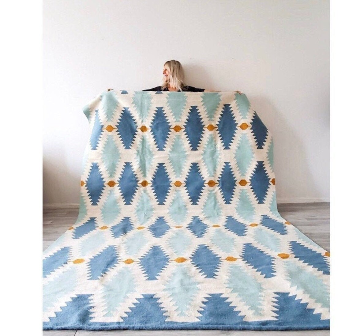 Handwoven Area Rug handmade area rug modern kilim rug wool Etsy