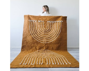 Brown Handwoven Area Rug, handmade rug, modern kilim rug, wool rug, living room & dining room rug, Boho Rug 7’ X 10’ , 8’ X 10’ , 9' X 12'