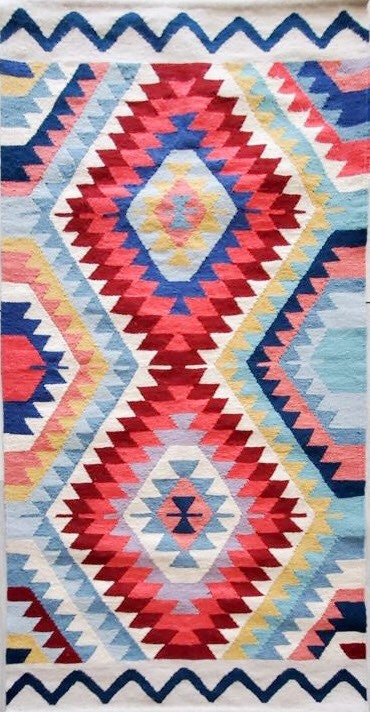 Handwoven Rug Colourful Rug Bright Colors Rug Living Room - Etsy UK