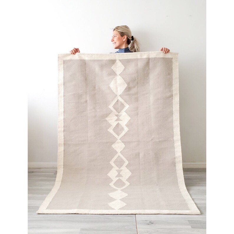 Handwoven Area Rug Beige Rug Neutral Rug Area Rug Kilim | Etsy