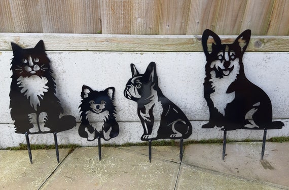 French Bulldog Garden Stake Or Wall Art, Dog Memorial, Statue - UK