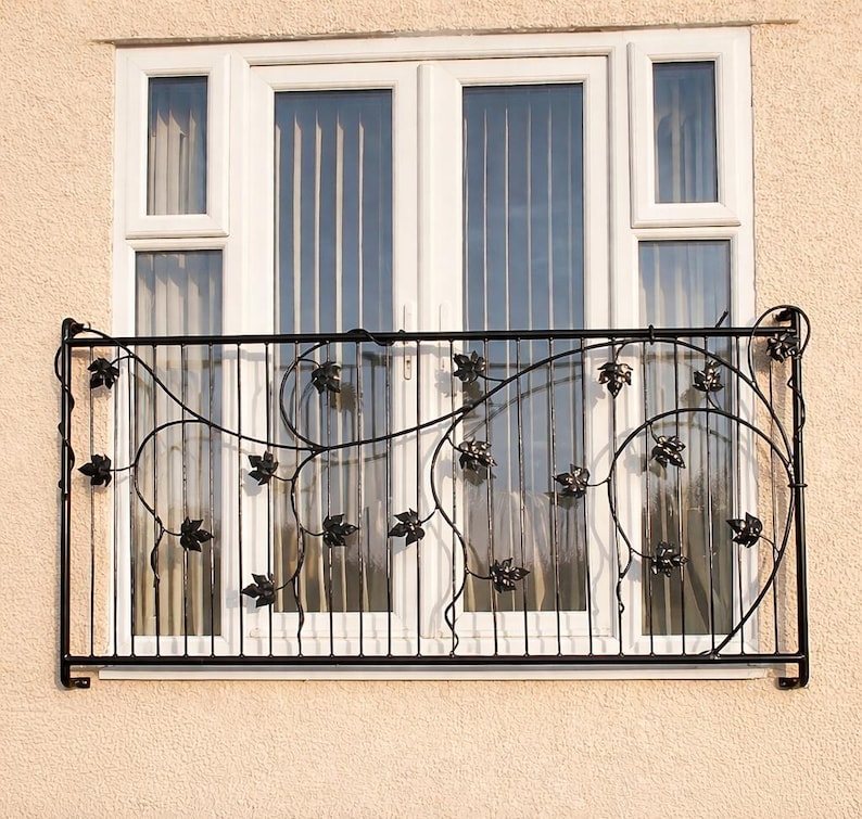 Window Balcony Railing Juliet Balcony, Balustrades, Railings, Powder Coated, Metal, Iron ...