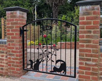 Made To Order Handmade Heavy Duty Wrought Iron Garden Gate Metal Steel Fencing Pedestrian Driveway Georgian Railing Front Gates, Number 32