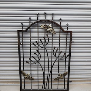 Made To Order Handmade Heavy Duty Wrought Iron Garden Gate Metal Steel Fencing Pedestrian Driveway Georgian Railing Front Gates, Number 42