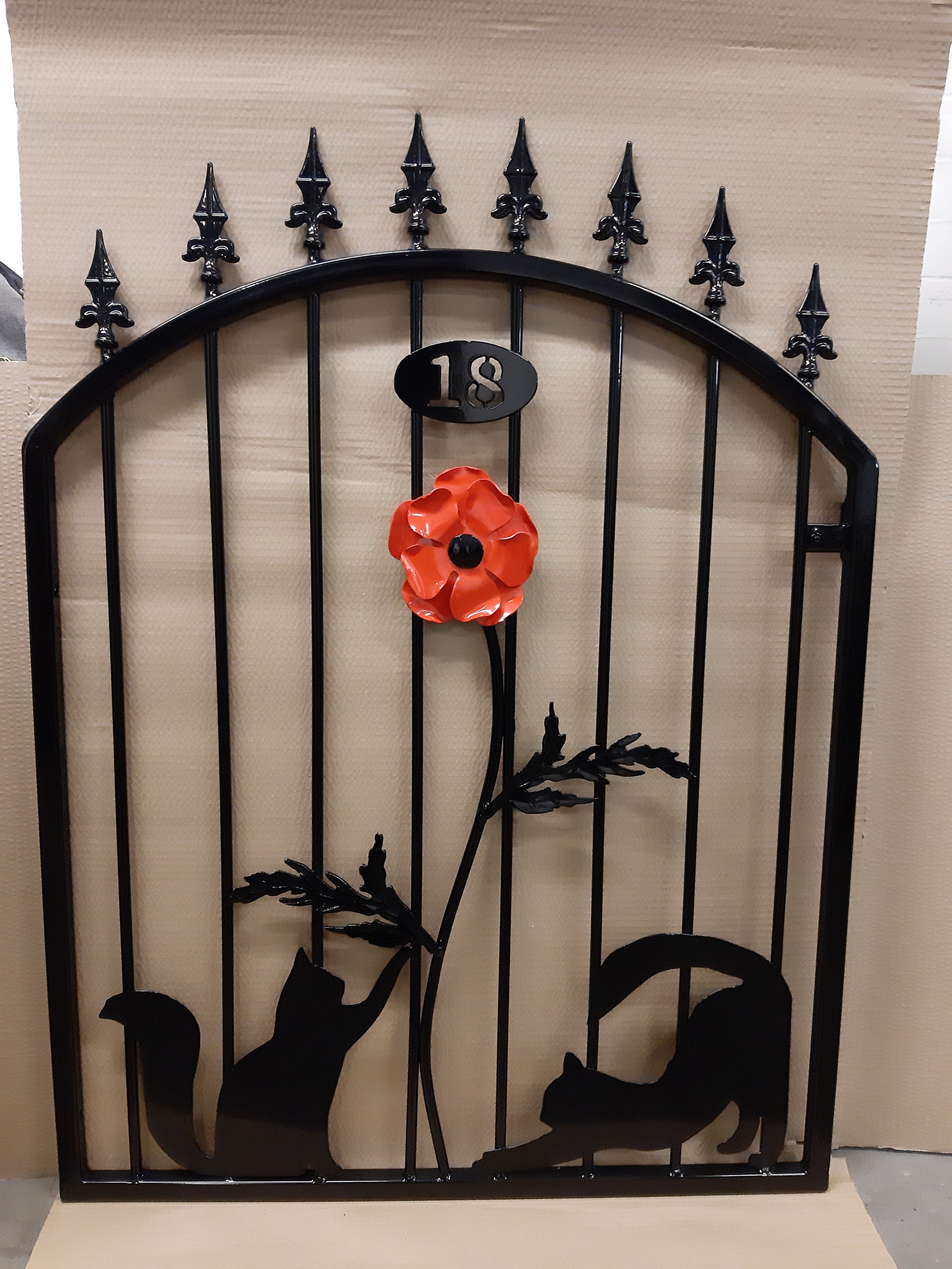 Made to Order, Handmade Heavy Duty Wrought Iron Garden Gate, Metal ...