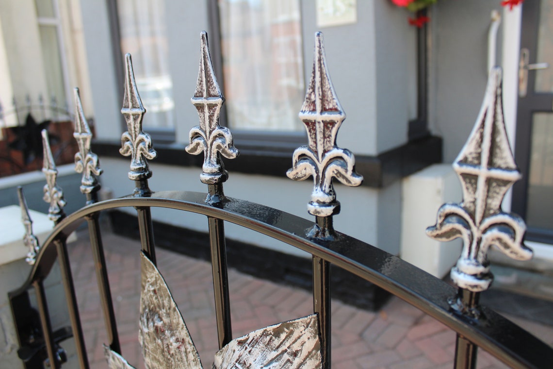Made to Order Handmade Heavy Duty Wrought Iron Garden Gate Metal Steel ...