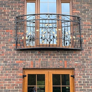 Powder coated juliet balcony, balustrades, railings. Number 52