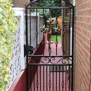 Made To Order Handmade Heavy Duty Wrought Iron Garden Gate Ornate Metal Steel Fencing Quality Pedestrian Driveway Georgian Railing Number 40