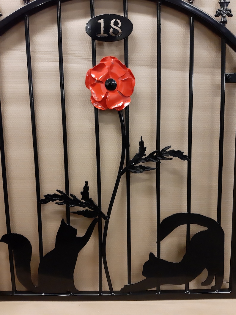 Made to Order, Handmade Heavy Duty Wrought Iron Garden Gate, Metal ...