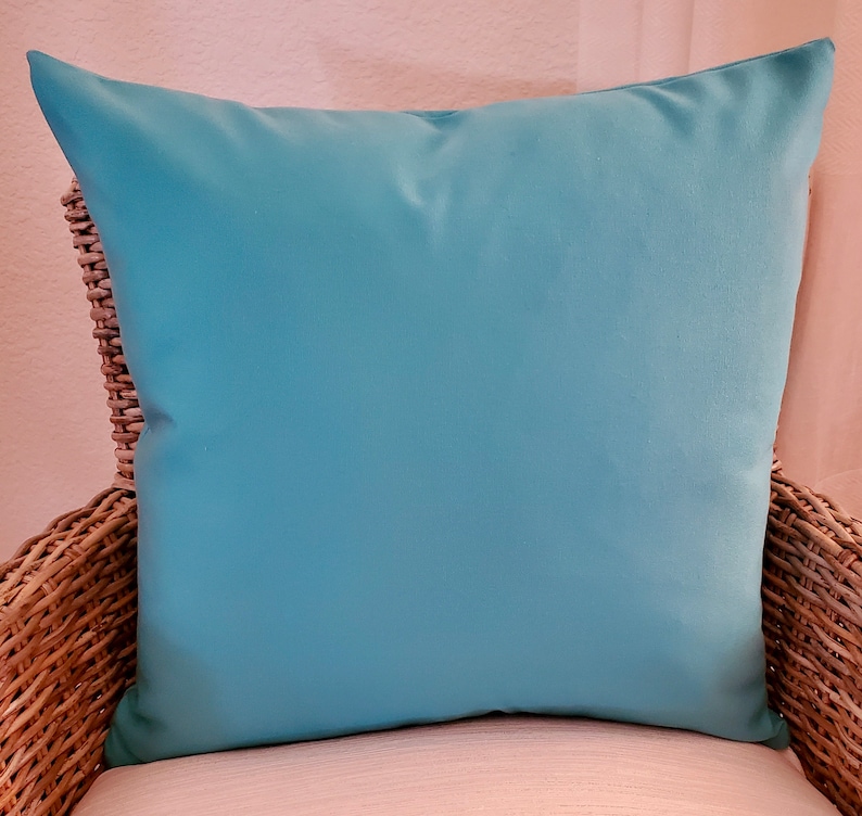 Sunbrella Outdoor Custom Pillows 18 Aqua Teal COVERS Etsy