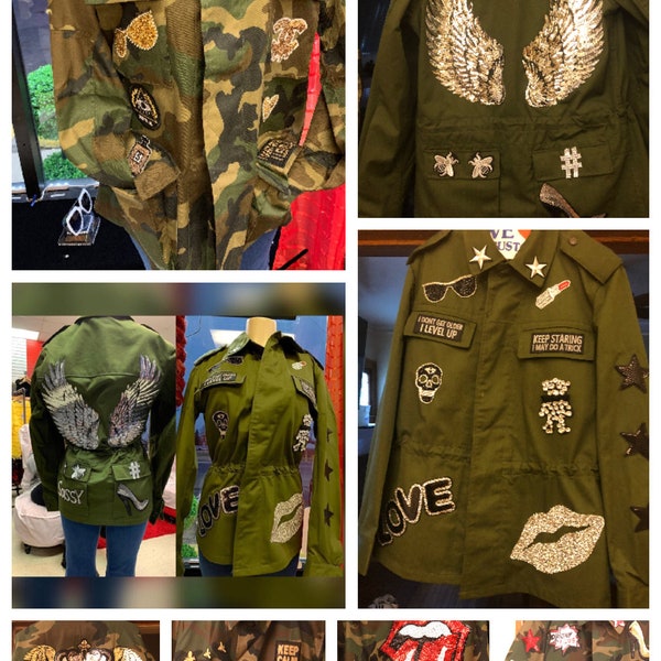 Custom Army Jacket Etsy