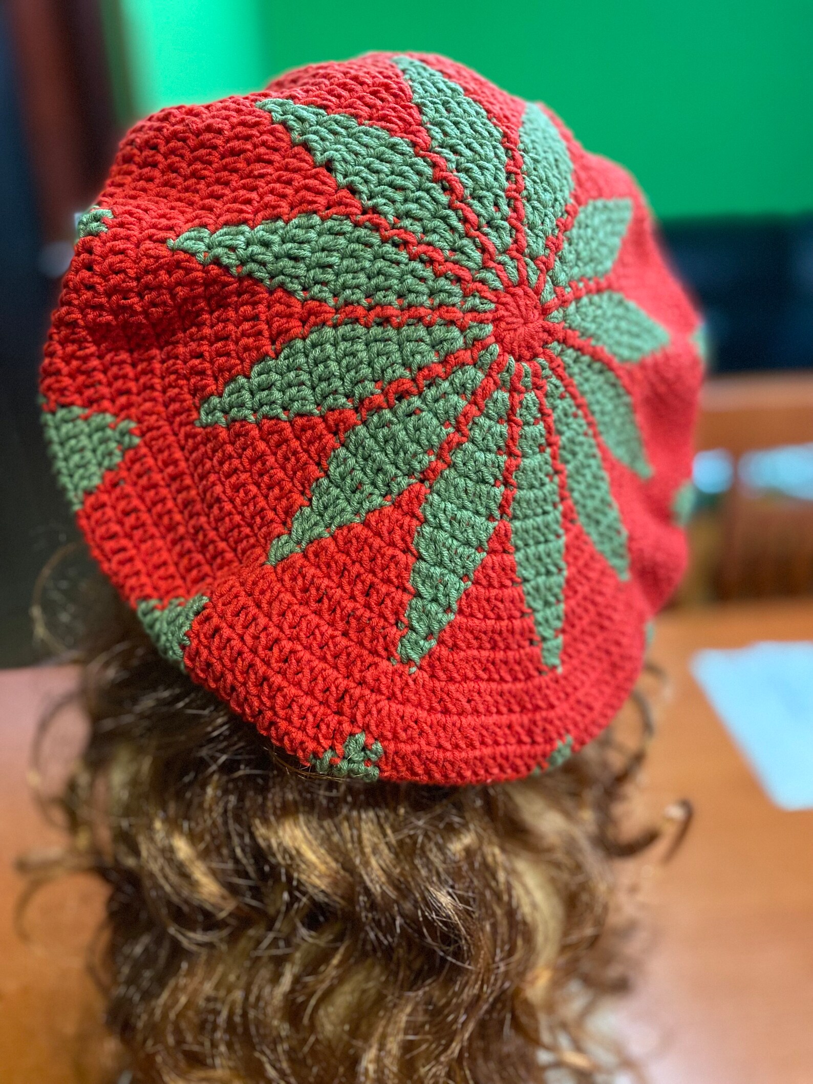 Oversized Rasta Hat, Rasta Beret, Big Rasta Reggae Crochet Handmade ...