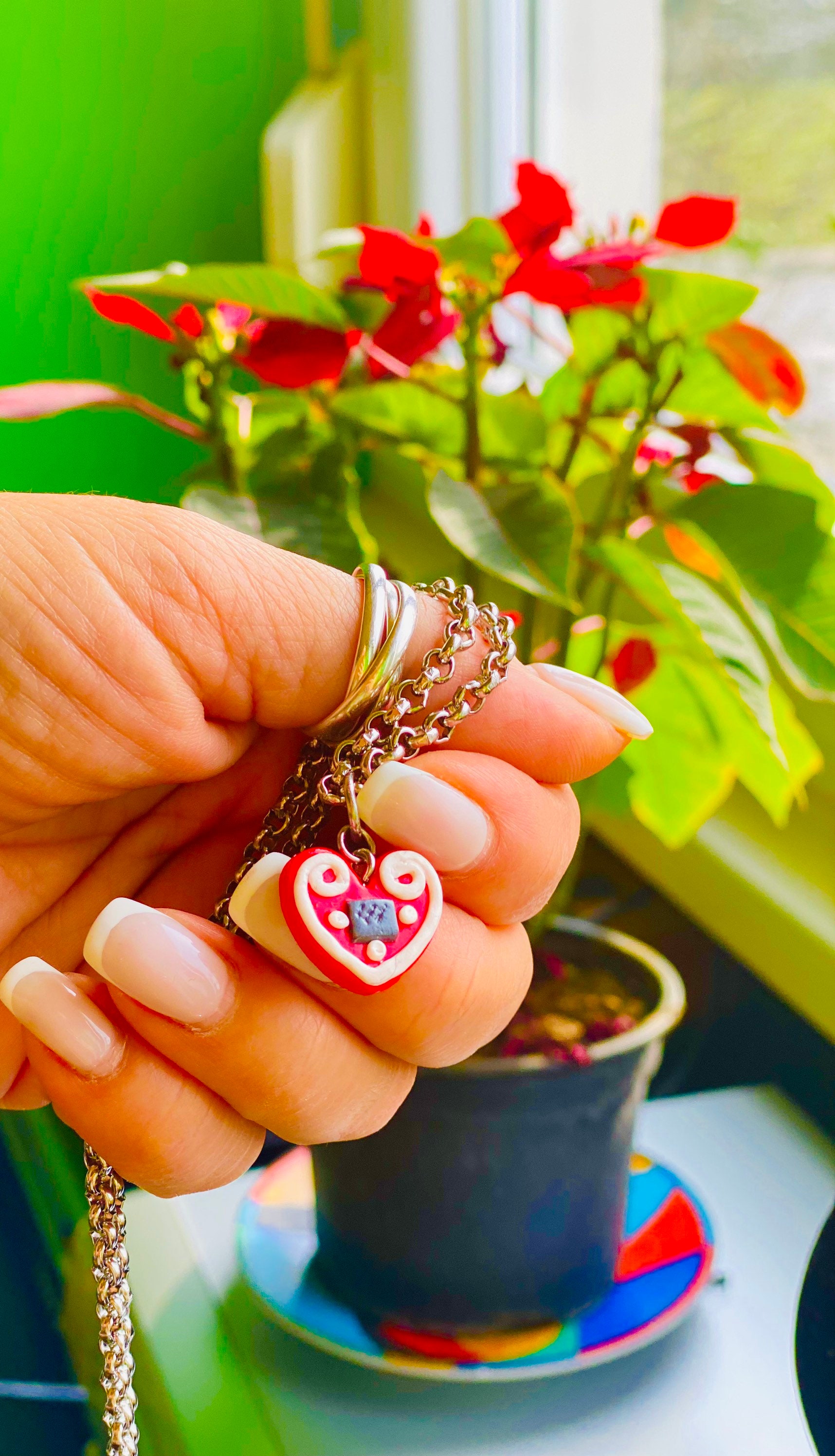 [韓国人気ジュエリー] nff heart dot leather necklace Designer fashion, Seoul-fully created | W Concept