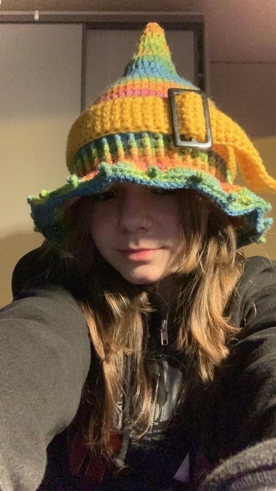 Cappello da strega all'uncinetto cappello da strega | Etsy Italia