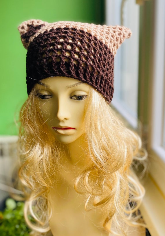 Bonnet chat, bonnet étoile, bonnet oreilles chat, bonnet maille chat,  chapeau oreille chat, chapeau oreilles chat, bonnet automne oreilles chat, bonnet  chat couleur personnalisée -  France