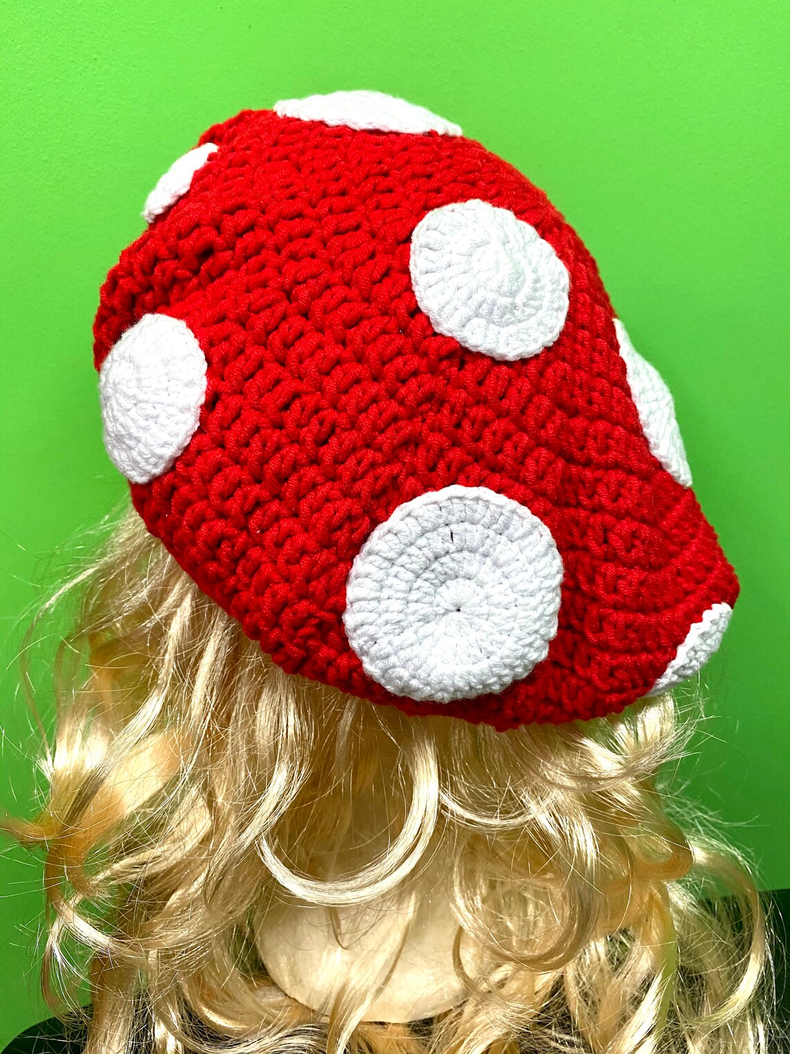 Summer mushroom inspired tiktok tik tok crochet handmade hat Etsy