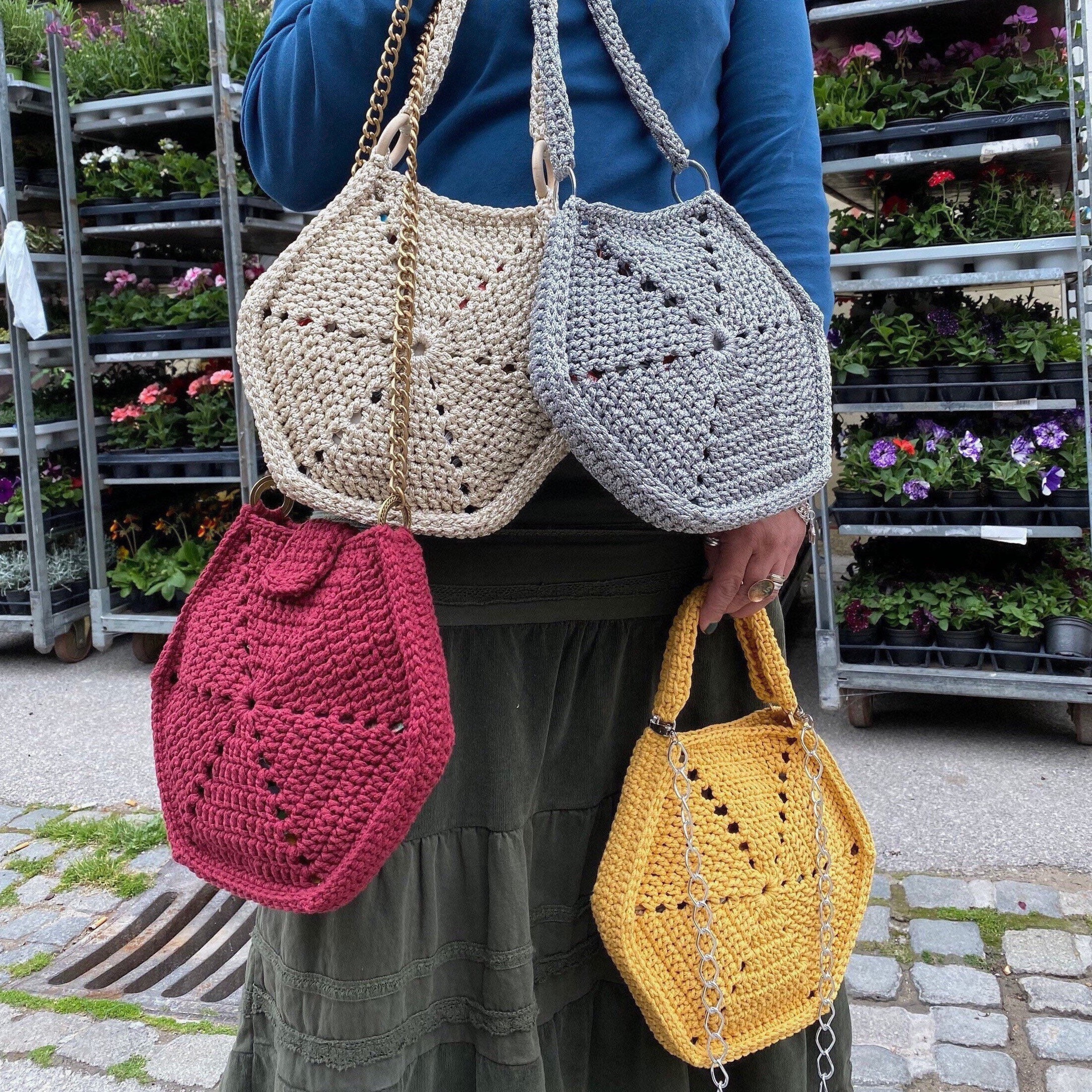 Buy Crochet Hexagon Bag, Hexagonal Purse, Elegant Evening Crochet Bag,  Handmade Purse, Mothers Day Gift, Macrame Purse, Hexagon Crochet Purse  Online in India - Etsy