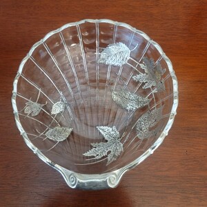 Vintage Silver City Flanders Glass Dish