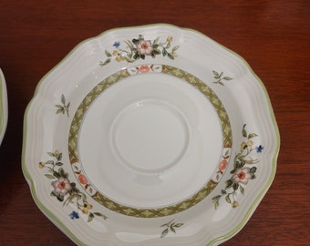 Mikasa Heritage IMARI BOUQUET Japan REPLACEMENT Saucer Floral Set of 2