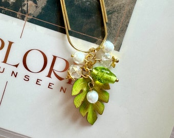 Amuletos colgantes del planificador, clips del planificador Monstera, amuletos y clips del planificador, decoración del planificador, clip del planificador ancho, accesorios del planificador