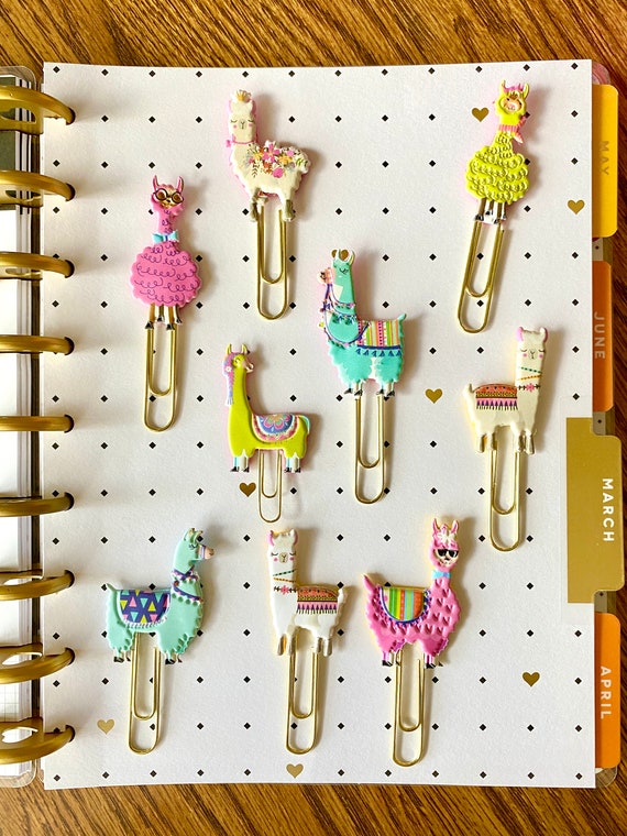 Planner Paper Clip Planner Decoration Planner Bookmark Etsy
