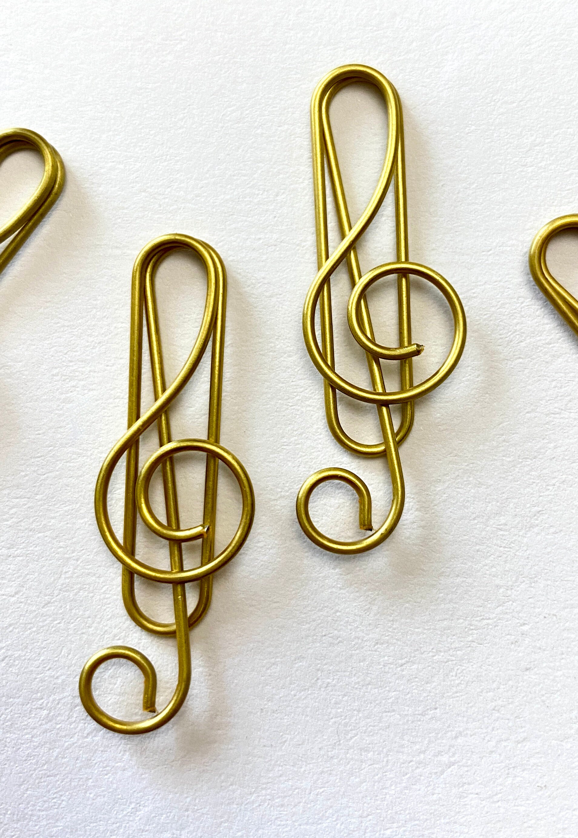 Gold Wire Paper Clips, Musical Notes Shaped Paper Clips, Novelty Clips ...