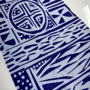 Ndop 4-way stretch African print fabric_3 continuous yards _Stretch fabric_ total 3y_Bamileke African print Jersey Stretch_Cameroonian