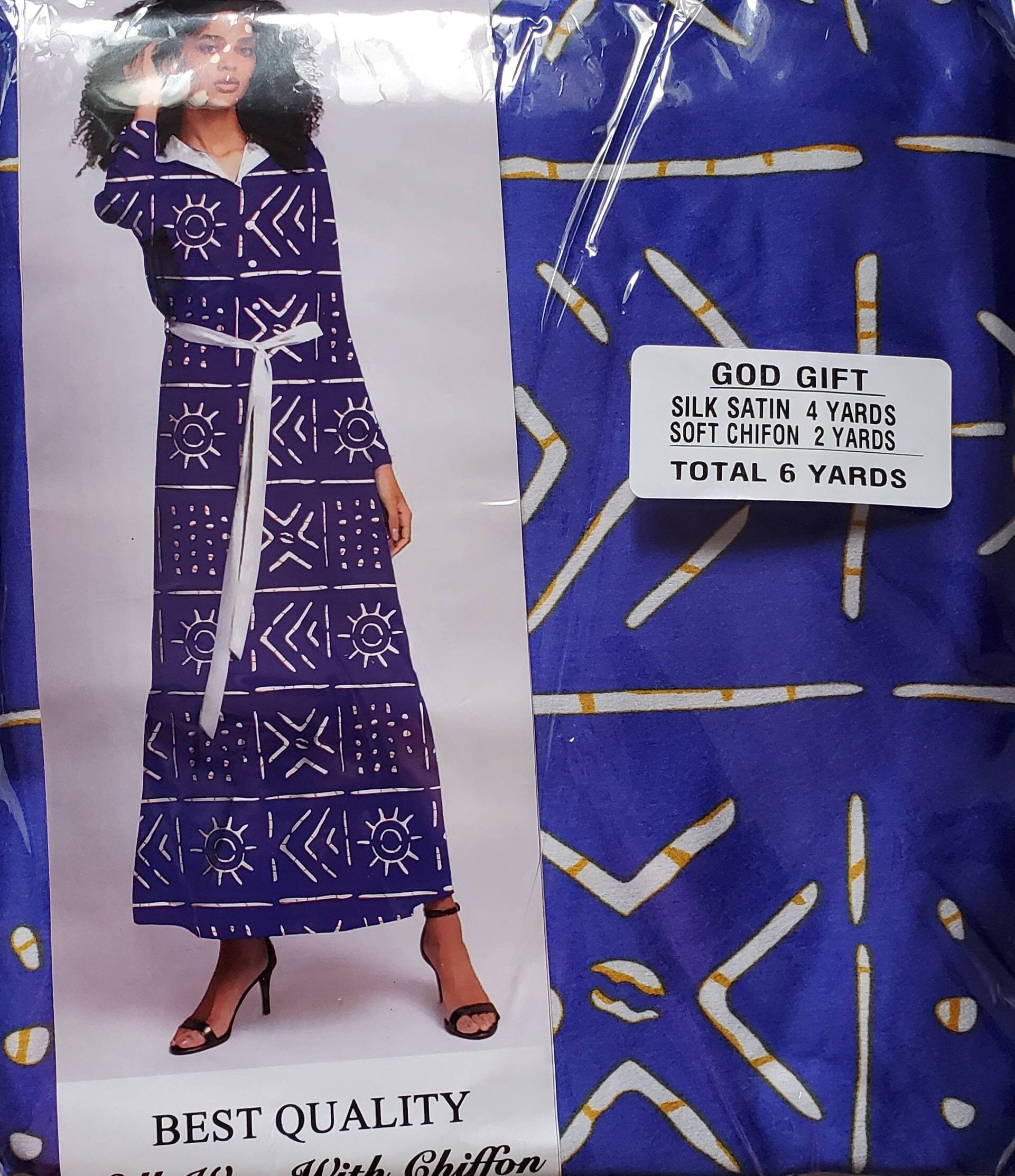 ankara mixed with chiffon