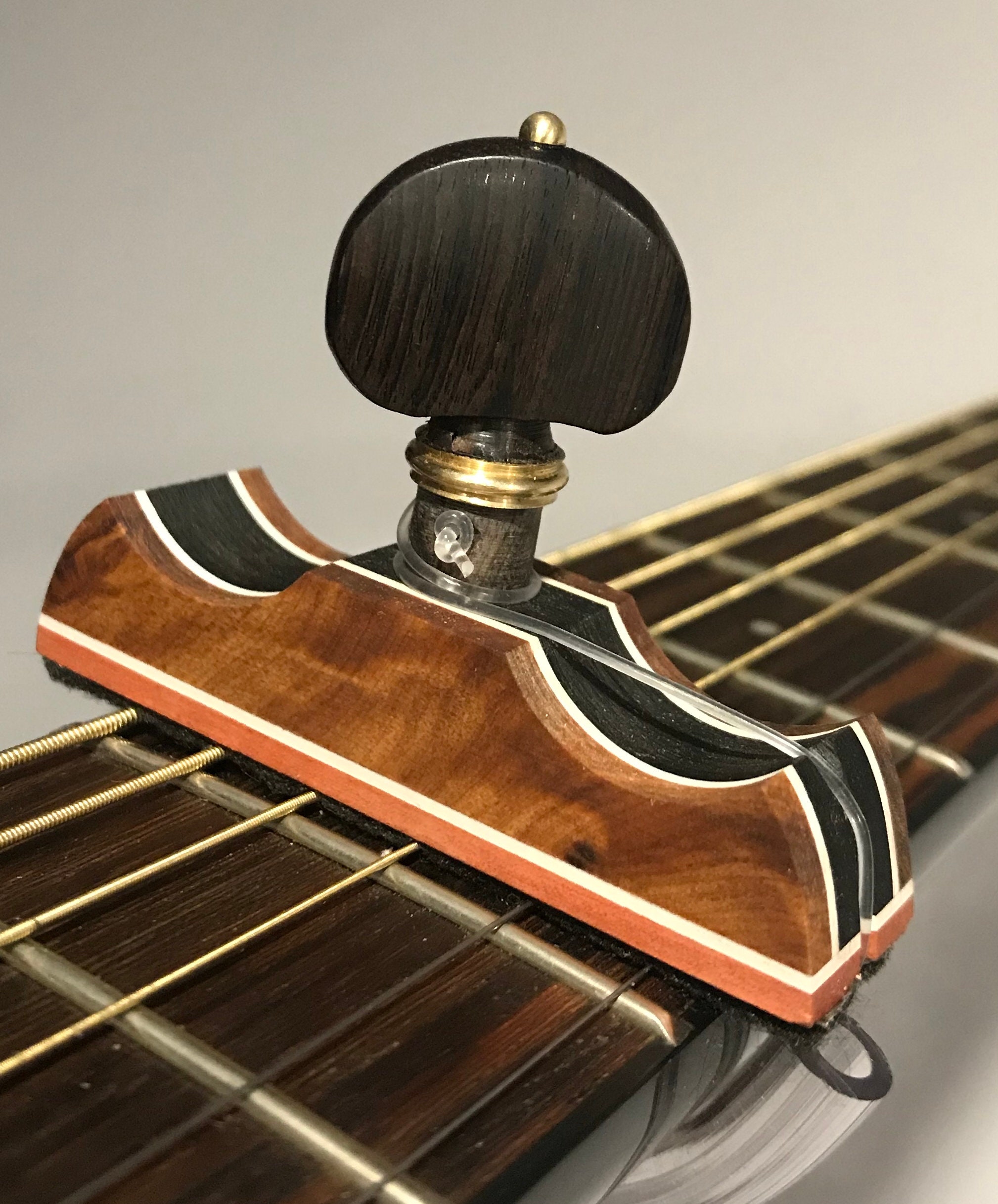 Handcrafted wood capo wooden capo classical / flamenco guitar Etsy