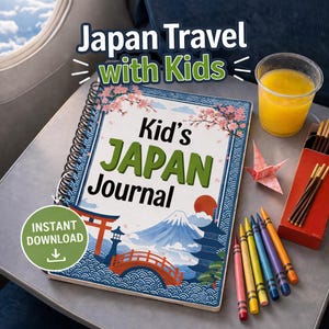 キッズ日本旅行記｜子供向け旅行アクティビティブック｜日本旅行アクティビティ｜家族旅行アクティビティブック｜スクリーンフリーの子供向け旅行記