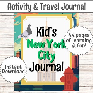 Diario de viaje para niños en Nueva York: vacaciones de verano en familia, guía de vacaciones para niños en Nueva York, lista de deseos, sorpresa de Manhattan, recuerdos de Nueva York (PDF)