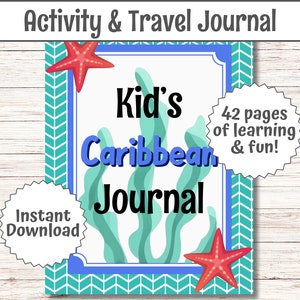 Diario de viaje para niños: Crucero por el Caribe para vacaciones de verano en familia. Guía de vacaciones en Bahamas para niños en Puerto Rico. Lista de deseos para el viaje a Aruba (PDF).