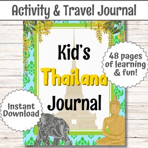 Diario de viaje para niños: Guía de vacaciones de verano en Tailandia para familias. Vacaciones en Tailandia con niños. Registro de recuerdos de viaje al sudeste asiático. Phuket, Tailandia (PDF).
