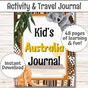 Kids Travel Journal Australia Family Summer Vacation Aussie Holiday Guidebook Children Australia Bucketlist Outback Adventure Surprise PDF