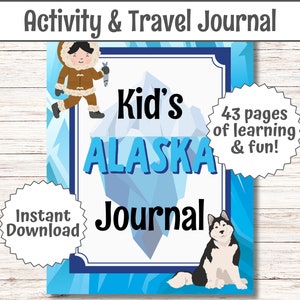 Diario de viajes para niños Vacaciones en crucero por Alaska Juneau with Kids Guía de viajes de Alaska para niños en Alaska Viaje sorpresa Vacaciones familiares en AK