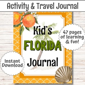 Kids Travel Journal Florida Family Summer Vacation Florida Holiday Guide for Children FL Bucketlist Orlando Surprise Trip Miami Memory PDF