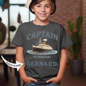 SS Nomadic Shirt - Titanic Boys Gift, Unique White Star Line Ship Top for Future Sailors, Sea Story Shirt,  Future Sailor Present, T058