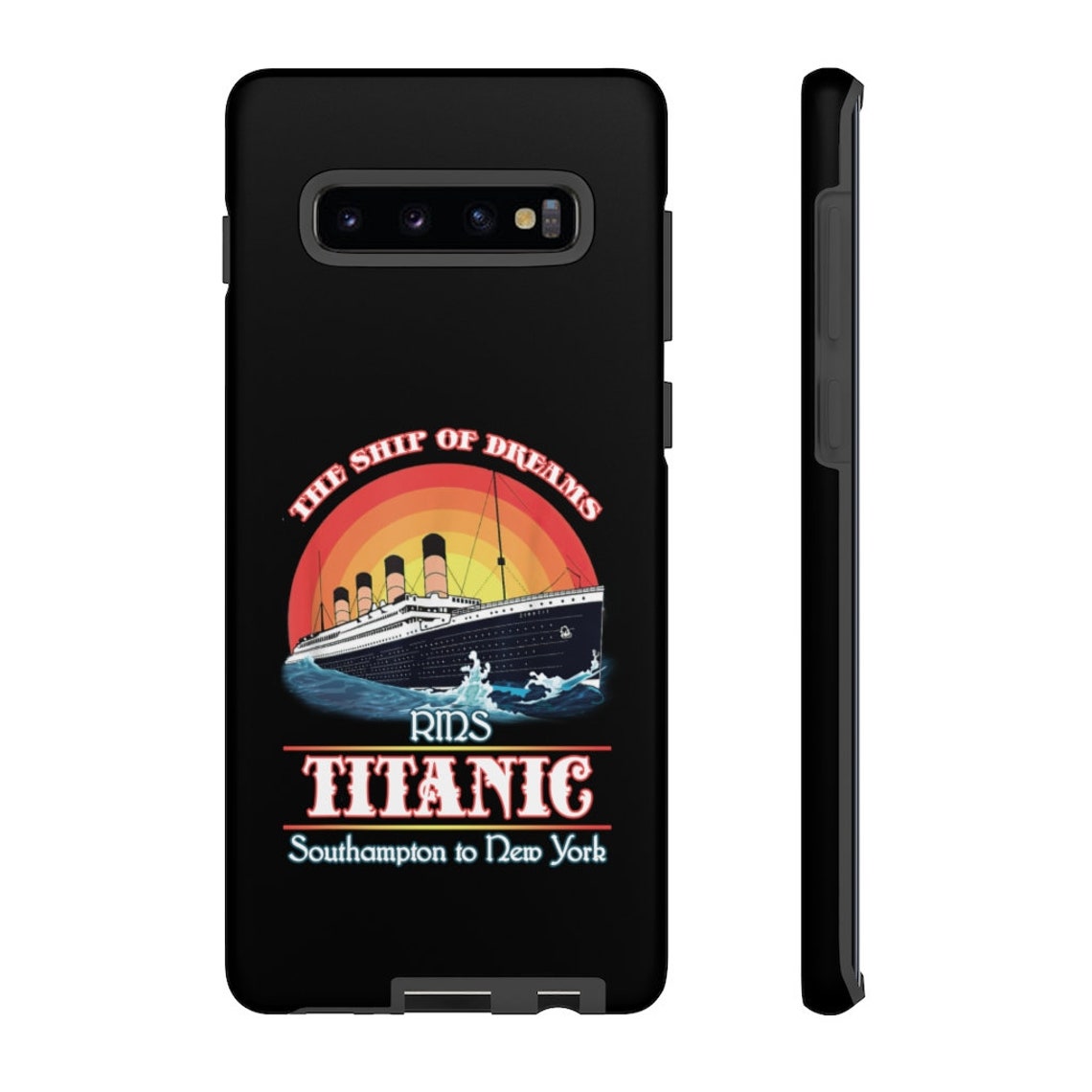 Black tough cases Titanic phone cases White Star Line Etsy