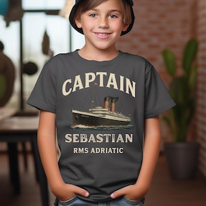 RMS Adriatic T-shirt – uniek Titanic-cadeau voor oceaanliefhebbers, cadeau voor scheepsfan, verjaardag of cosplaytop, shirt retro scheepsmemorabilia, T053
