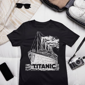 Titanic handmade shirt, Titanic movie poster t-shirt, personalized tshirt - gift for boys history buff