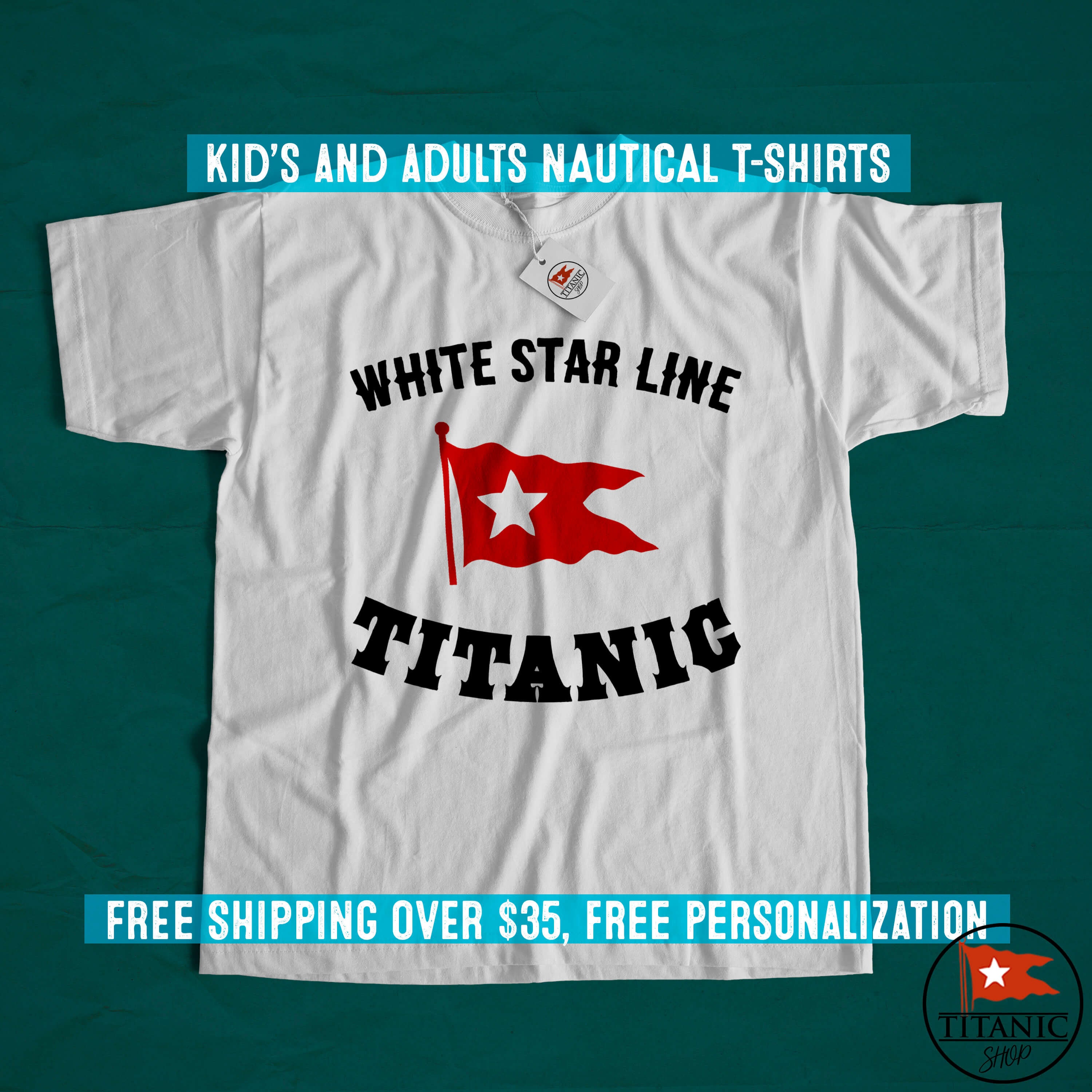 white star line t shirt