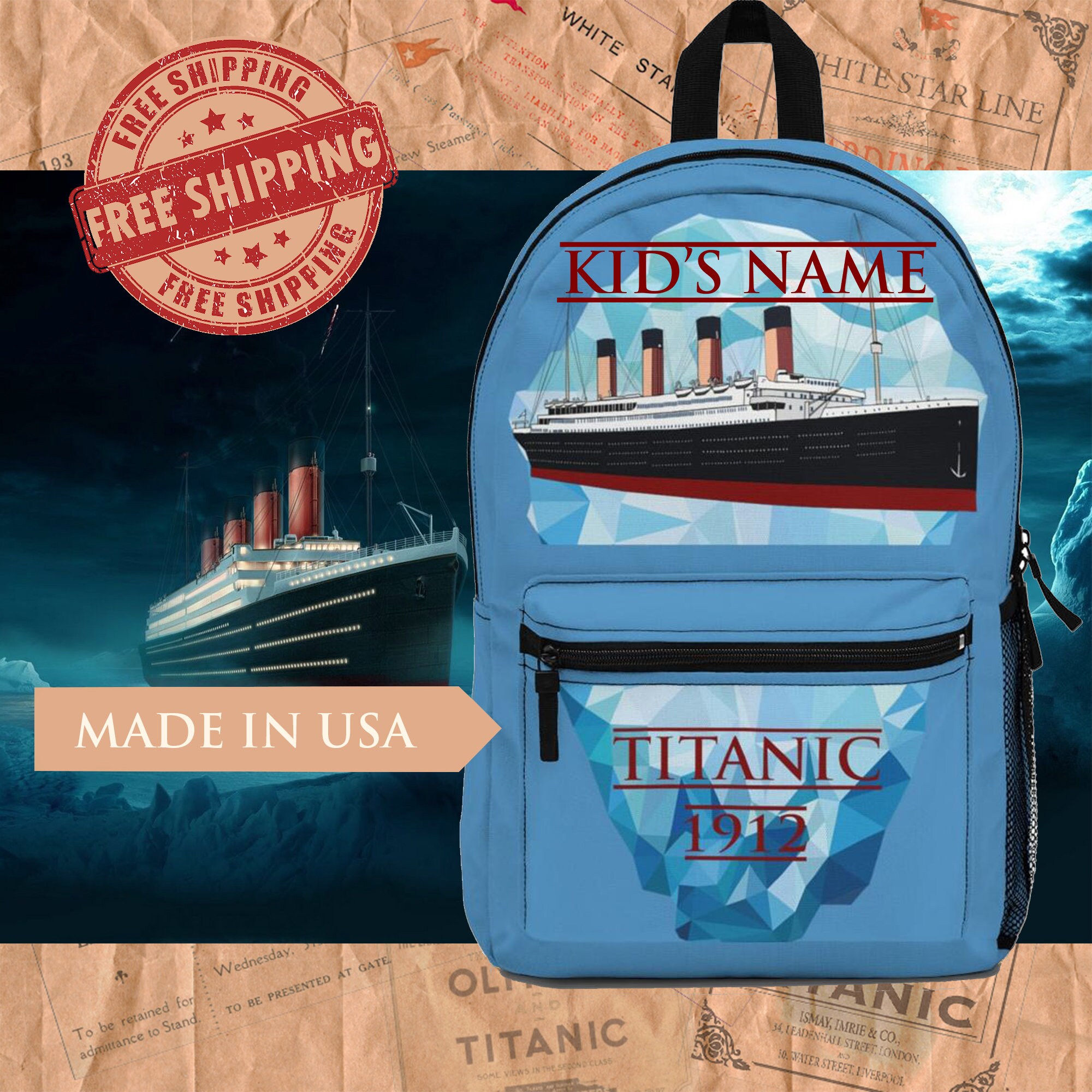 titanic school bag